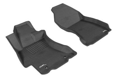 3D MAXpider 2012-2019 Subaru Impreza/XV Crosstrek/WRX/Sti Kagu 1st Row Floormat - Black - Floor Mats