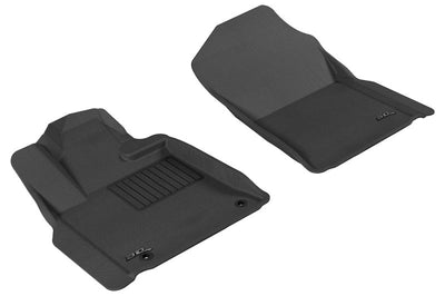3D MAXpider 2012-2020 Toyota Tundra Reg/DBL/Crewmax/Sequoia Kagu 1st Row Floormat - Black - Floor Mats