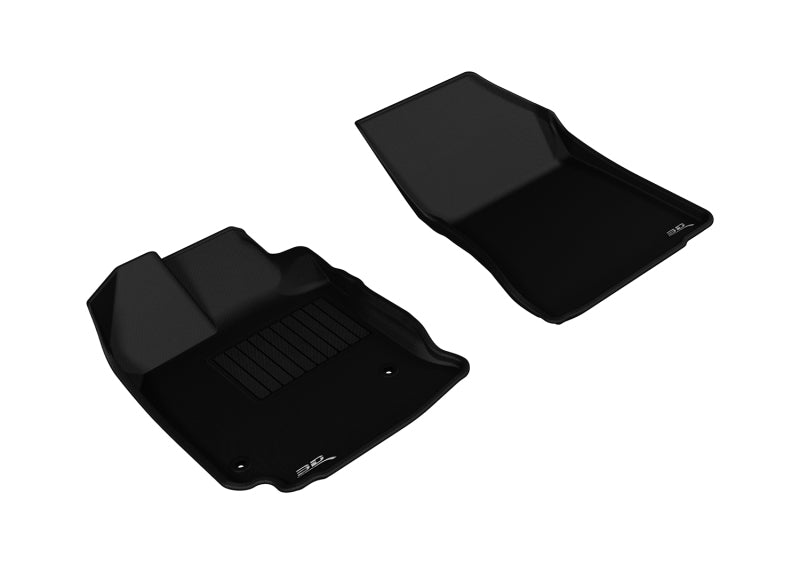 3D MAXpider 2013-2015 Toyota Venza Kagu 1st Row Floormat - Black - Floor Mats