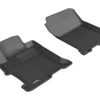 3D MAXpider 2013-2017 Honda Accord Kagu 1st Row Floormat - Black - Floor Mats