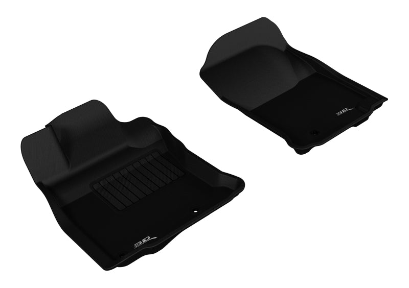 3D MAXpider 2013-2020 Toyota 4Runner Kagu 1st Row Floormat - Black - Floor Mats