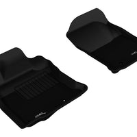 3D MAXpider 2013-2020 Toyota 4Runner Kagu 1st Row Floormat - Black - Floor Mats