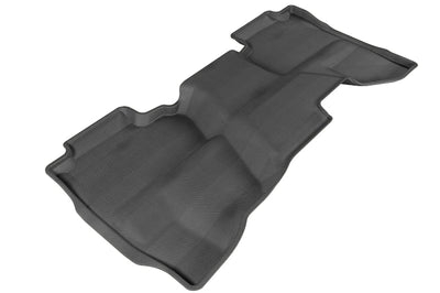 3D MAXpider 2014-2019 Chevrolet/GMC Silverado Double Cab Kagu 2nd Row Floormats - Black - Floor Mats