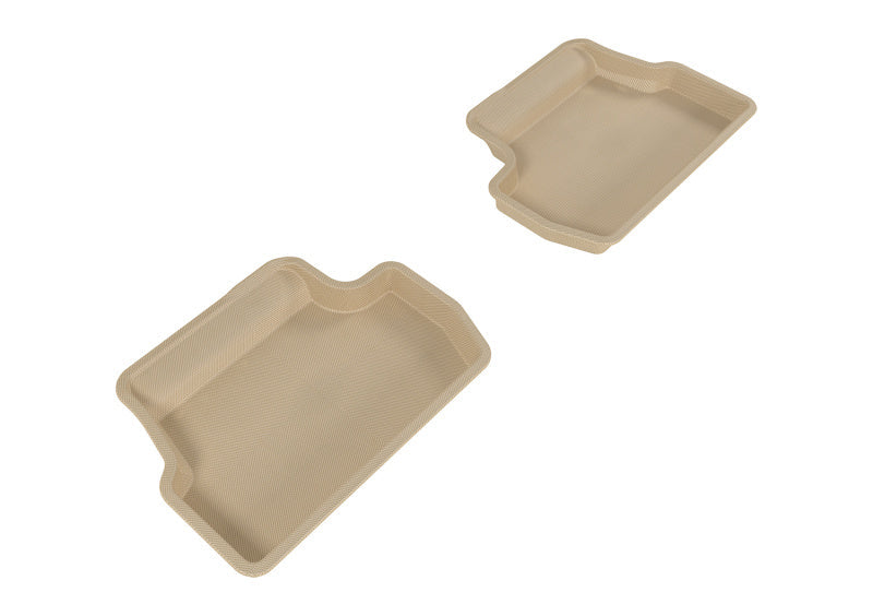3D MAXpider 2014-2019 Mini Hardtop 2-Door Kagu 2nd Row Floormats - Tan - Floor Mats
