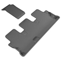 3D MAXpider 2014-2019 Toyota Highlander Kagu 3rd Row Floormats - Black - Floor Mats