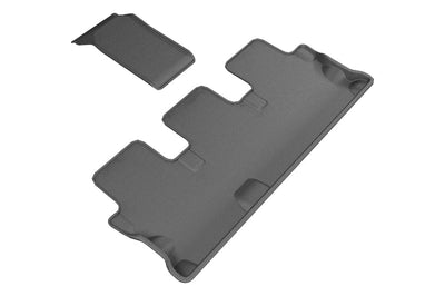 3D MAXpider 2014-2019 Toyota Highlander Kagu 3rd Row Floormats - Black - Floor Mats