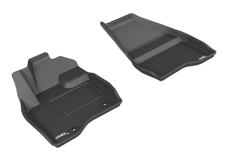 3D MAXpider 2015-2016 Ford Explorer Kagu 1st Row Floormat - Black - Floor Mats