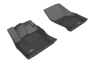 3D MAXpider 2015-2020 Audi A3/A3 Sportback E-Tron/RS3/S3 Kagu 1st Row Floormat - Black - Floor Mats