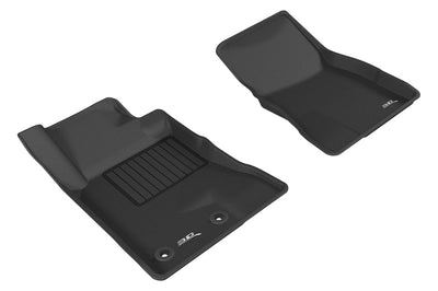 3D MAXpider 2015-2020 Ford Mustang Kagu 1st Row Floormat - Black - Floor Mats