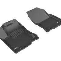 3D MAXpider 2015-2020 Lexus NX/NX Hybrid Kagu 1st Row Floormat - Black - Floor Mats