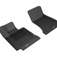 3D MAXpider 2015-2020 Mercedes Benz C-Class Sedan/Coupe W205/C205 Kagu 1st Row Floormat - Black - Floor Mats