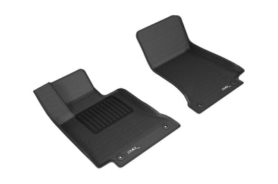 3D MAXpider 2015-2020 Mercedes Benz C-Class Sedan/Coupe W205/C205 Kagu 1st Row Floormat - Black - Floor Mats