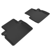 3D MAXpider 2016-2017 Infiniti QX50 Kagu 2nd Row Floormats - Black - Floor Mats