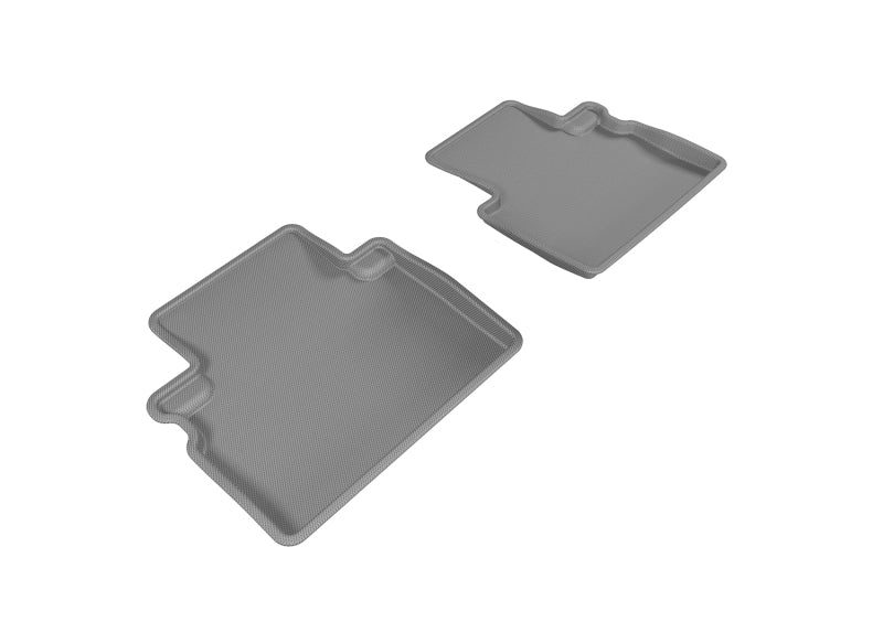 3D MAXpider 2016-2017 Infiniti QX50 Kagu 2nd Row Floormats - Gray - Floor Mats