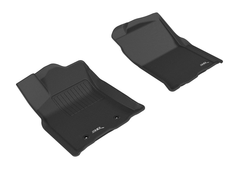 3D MAXpider 2016-2017 Toyota Tacoma Access Cab/Double Cab Kagu 1st Row Floormat - Black - Floor Mats