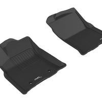 3D MAXpider 2016-2017 Toyota Tacoma Access Cab/Double Cab Kagu 1st Row Floormat - Black - Floor Mats
