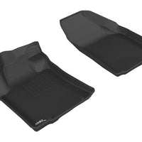 3D MAXpider 2016-2019 Nissan Maxima Kagu 1st Row Floormat - Black - Floor Mats