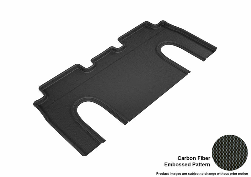 3D MAXpider 2016-2020 Tesla Model X 6-Seats Kagu 2nd Row Floormats - Black - Floor Mats