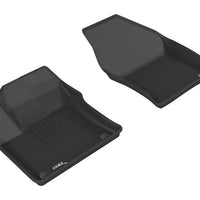 3D MAXpider 2016-2020 Toyota Prius/Prius Prime Kagu 1st Row Floormat - Black - Floor Mats