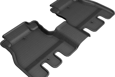 3D MAXpider 2018-2020 Jeep Wrangler JL Unlimited Kagu 2nd Row Floormats - Black - Floor Mats