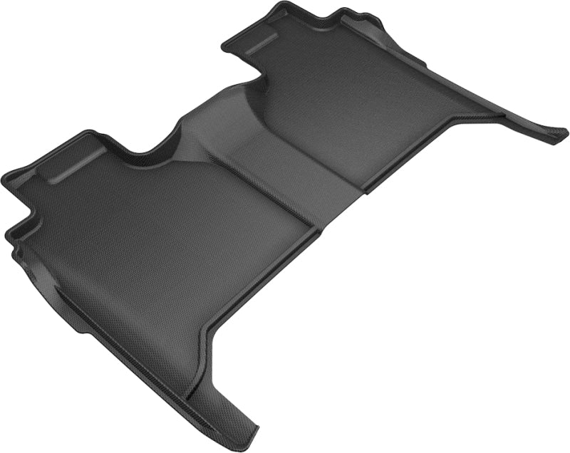 3D MAXpider 2019-2020 GMC/Chevrolet Sierra 1500/Silverado 1500 Kagu 2nd Row Floormats - Black - Floor Mats