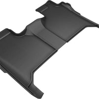 3D MAXpider 2019-2020 GMC/Chevrolet Sierra 1500/Silverado 1500 Kagu 2nd Row Floormats - Black - Floor Mats