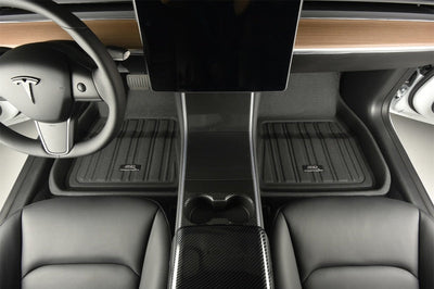 3D MAXpider 21-23 Polestar 2 Elitect 1st & 2nd Row Floormats - Black - Floor Mats