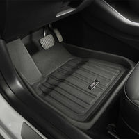 3D MAXpider 21-23 Polestar 2 Elitect 1st & 2nd Row Floormats - Black - Floor Mats