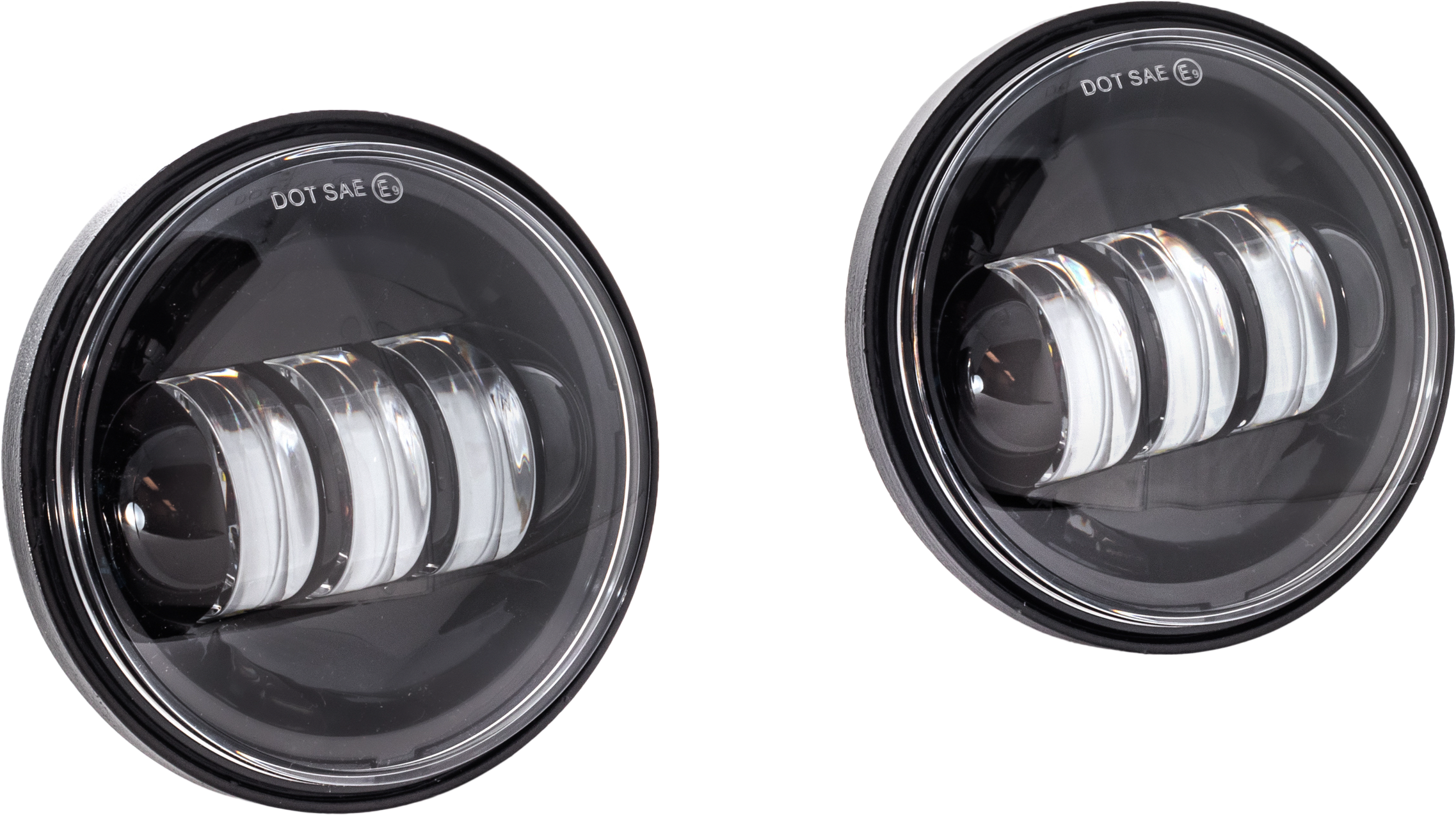 Letric Lighting Co 4.5’’ Led Passing Lgts Buckshot Black - Harddrive Products