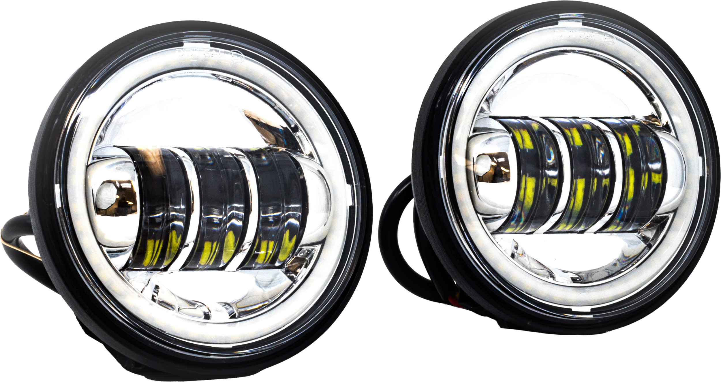 Letric Lighting Co 4.5’’ Passing Lamps Chrome Halo Indian - Harddrive Products