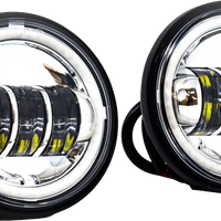 Letric Lighting Co 4.5’’ Passing Lamps Chrome Halo Indian - Harddrive Products