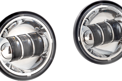 Letric Lighting Co 4.5’’ Passing Lamps Chrome Indian - Harddrive Products