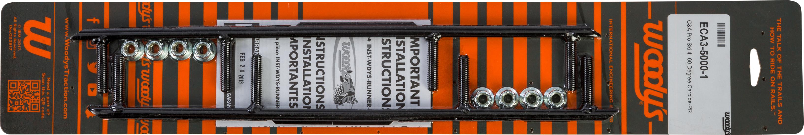 Woodys 4’’ Carbide Runners C&a Pro - Snowmobile Collection