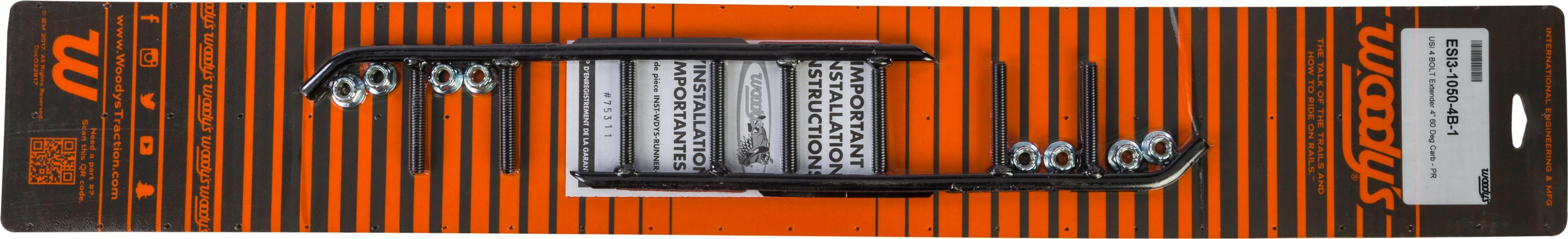 Woodys 4’’ Carbide Runners Usi 4 Bolt - Snowmobile Collection