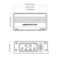 Aquatic Av 4 Channel Amp 600w - Harddrive Products