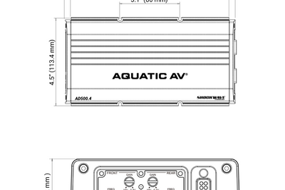 Aquatic Av 4 Channel Amp 600w - Harddrive Products