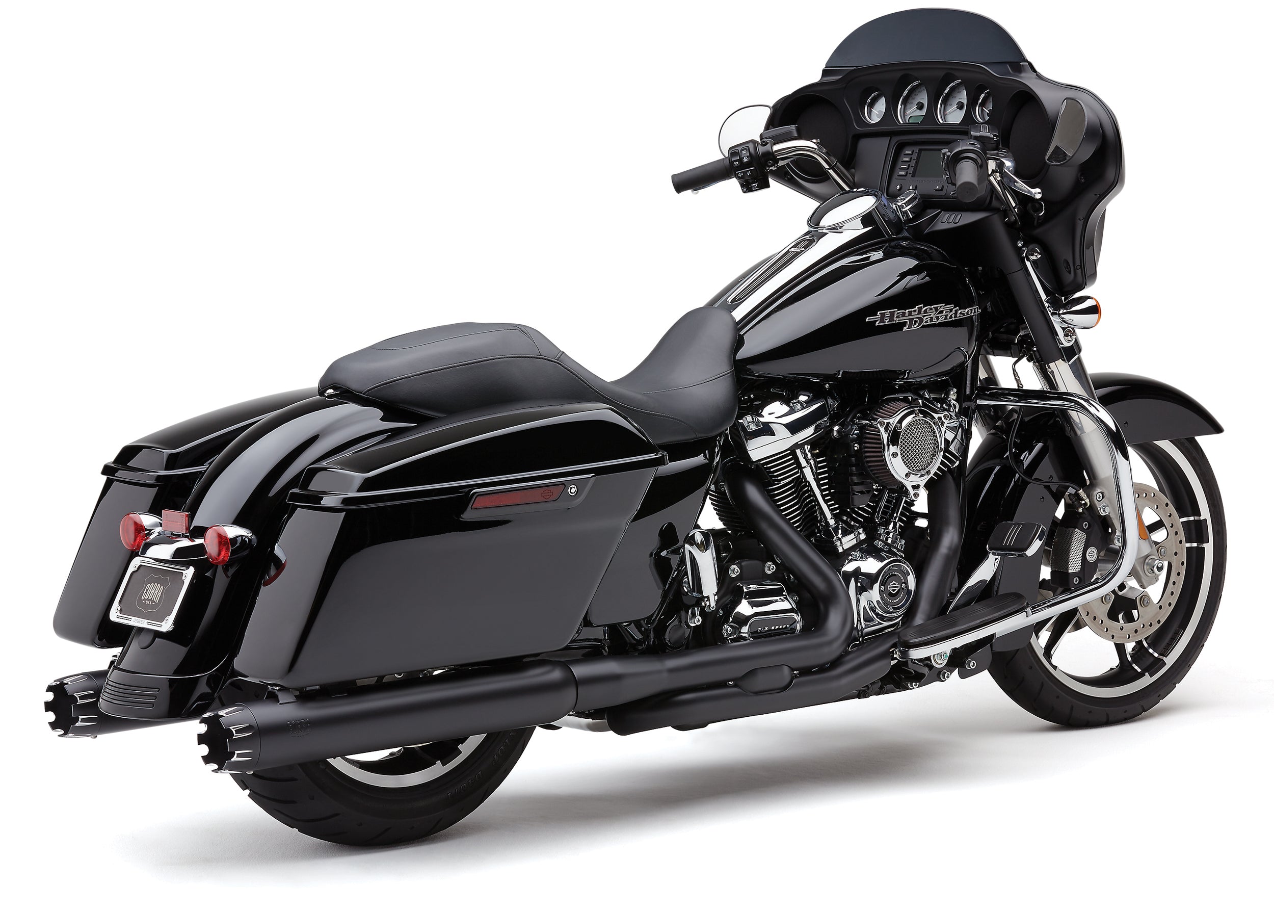COBRA 4’’ Dual Cut Tip Slip On Black Flh/Flt 17 22