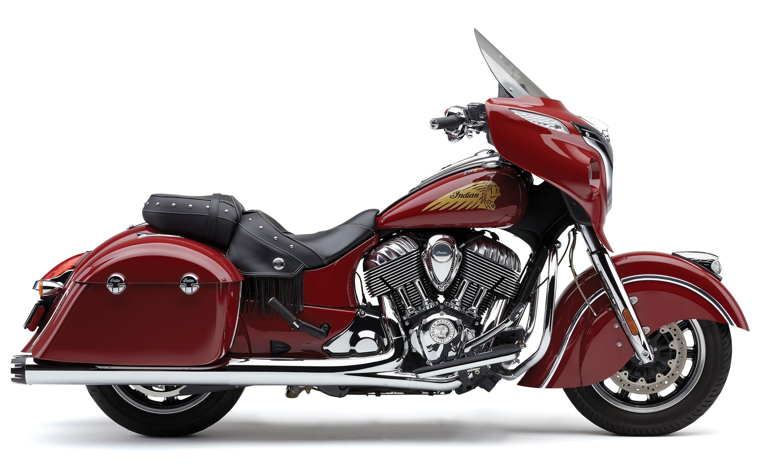 COBRA 4’’ Nh Dual Cut Slip Ons Chrome Indian Gen 2 Bag