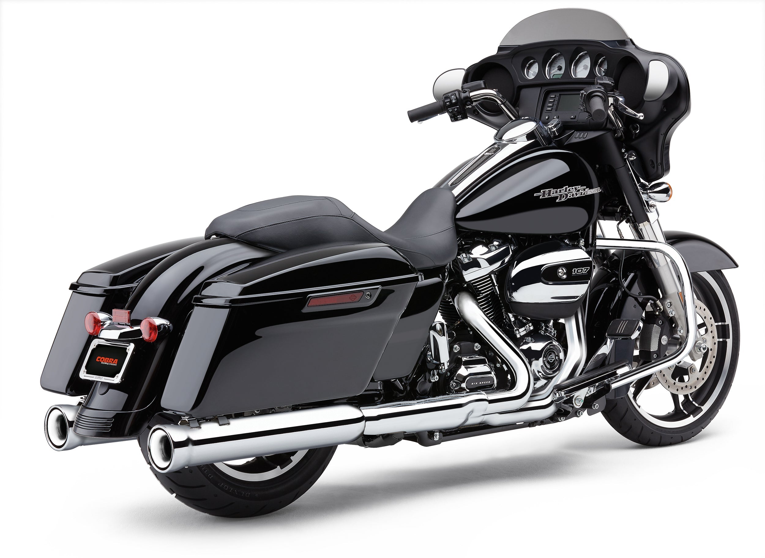 COBRA 4’’ Nh Slip Ons Chrome Flh/Flt 17 22