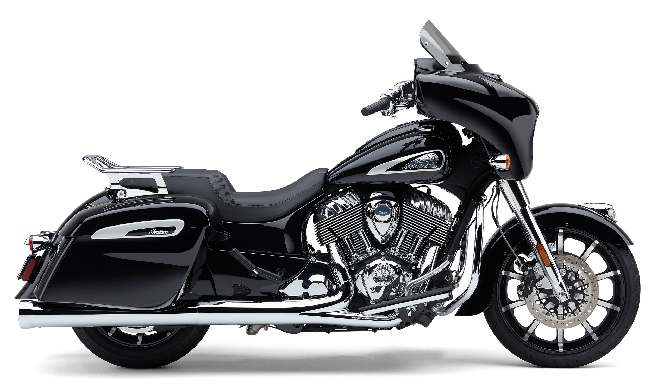 COBRA 4’’ Nh Slip Ons Chrome Indian Gen 1 Bag