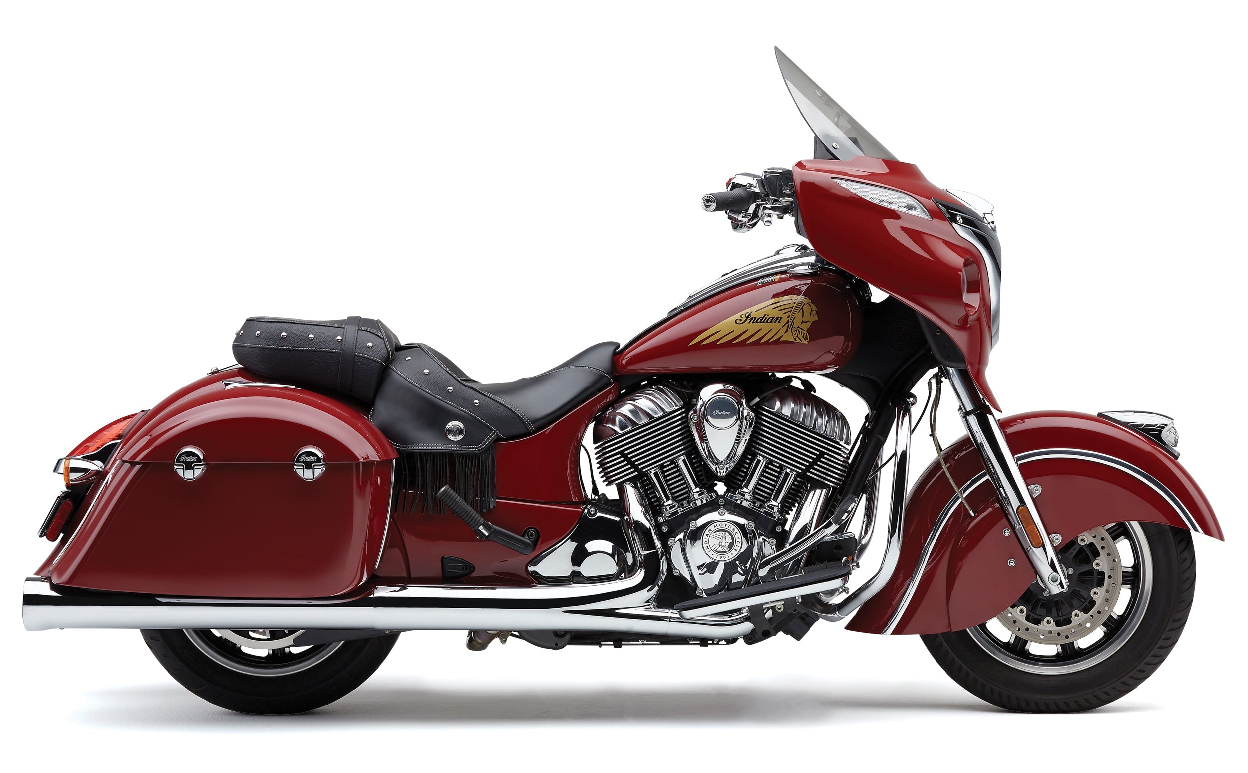 COBRA 4’’ Nh Slip Ons Chrome Indian Gen 2 Bag