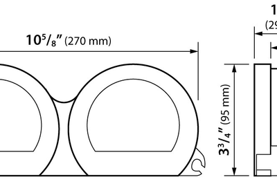 Koso 4 Piece Blue Led Gauges `14-22 Flht Flhx Fltr