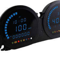 Koso 4 Piece Blue Led Gauges `14-22 Flht Flhx Fltr