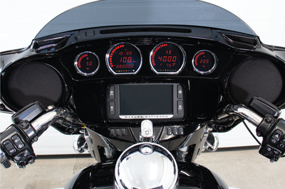 Koso 4 Piece Red Led Gauges `14-22 Flht Flhx Fltr