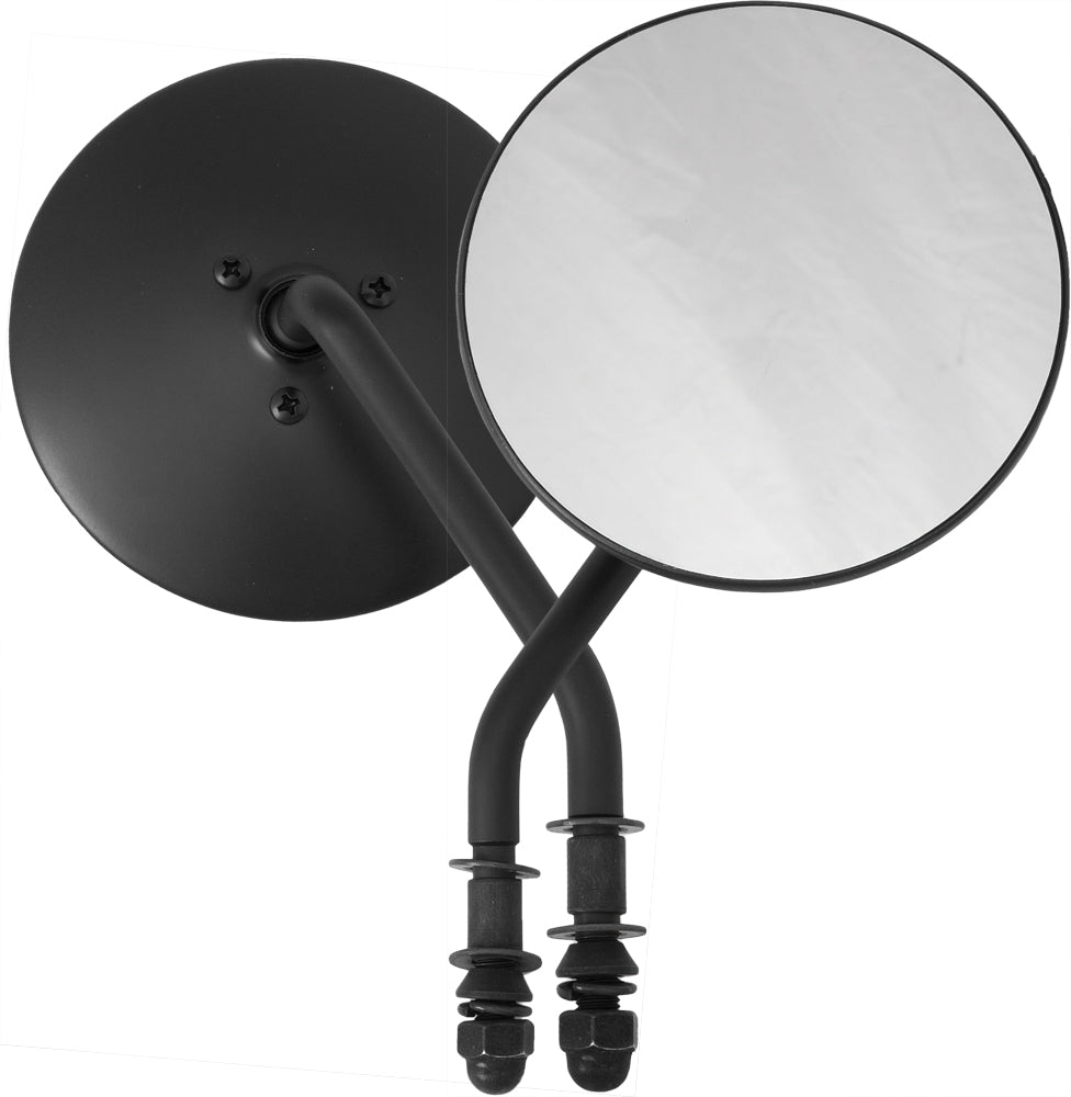 Harddrive 4’’ Round Mirror Black Left Side - Products