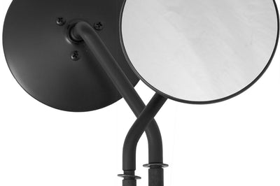 Harddrive 4’’ Round Mirror Black Left Side - Products