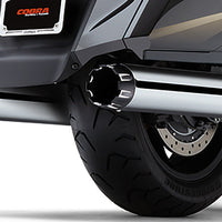 COBRA 4’’ Slip On Dual Cut Tips Chr Hon Gl1800/F6b