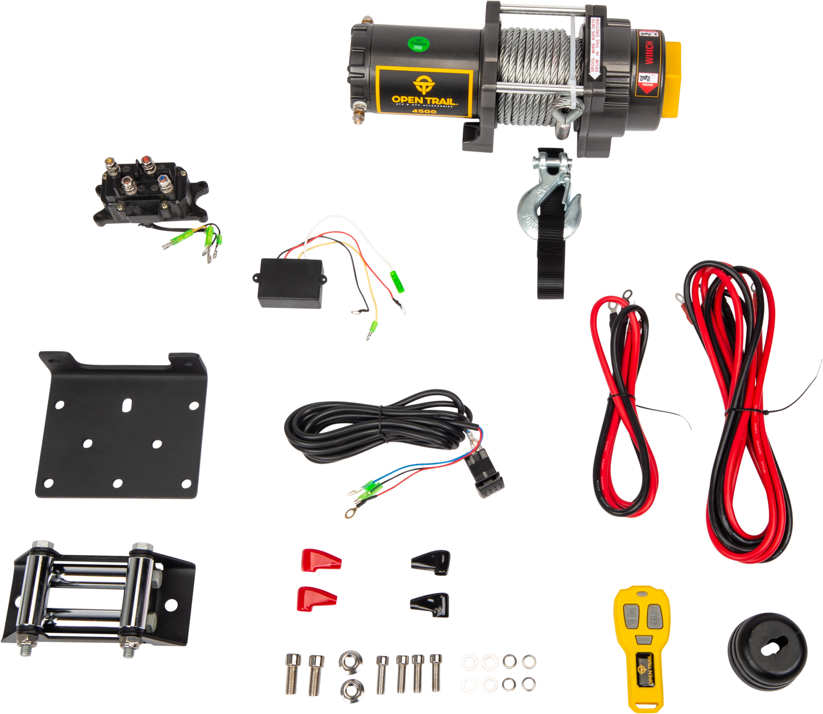 Open Trail 4500lb Winch Steel Wire - Atv Performance Products