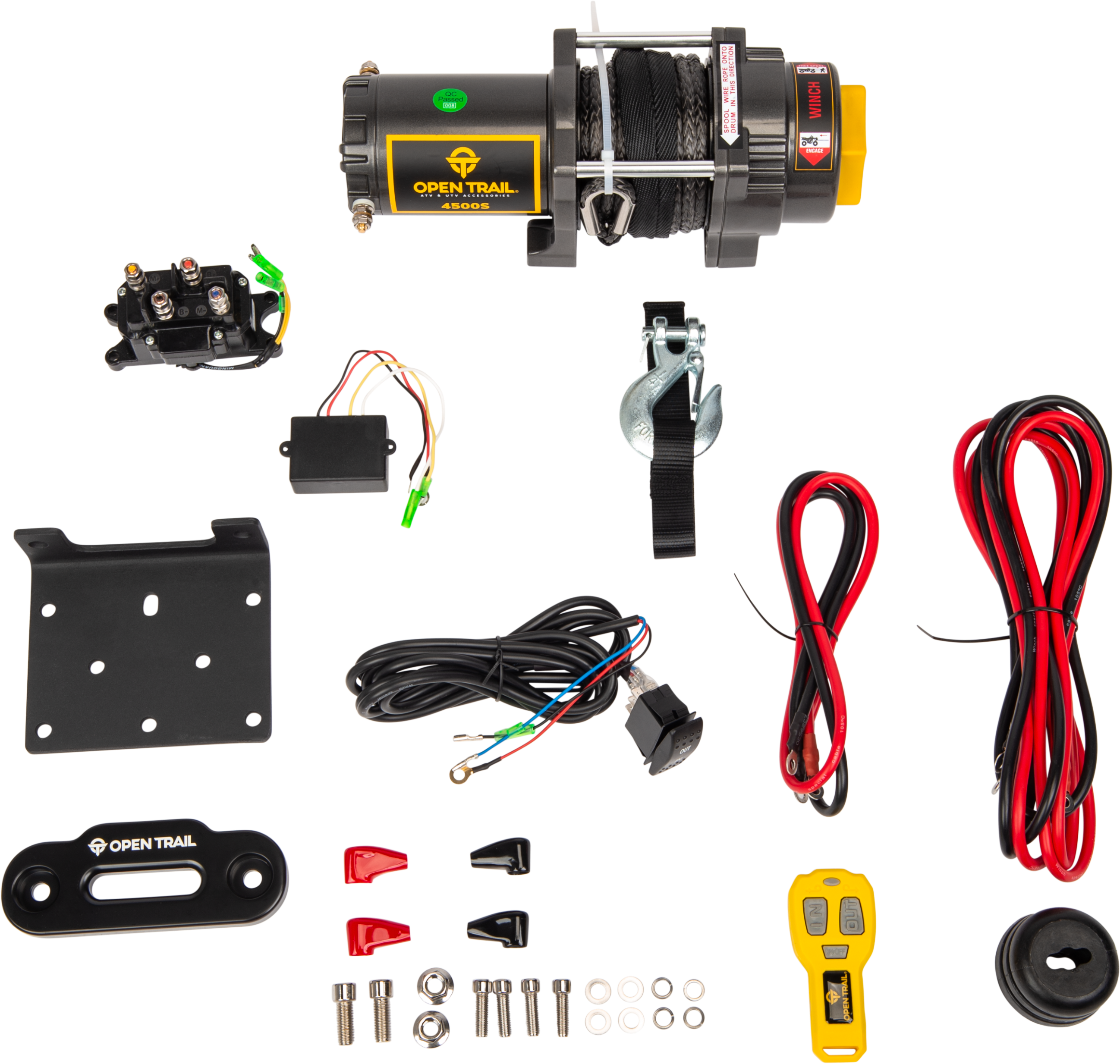 Open Trail 4500lb Winch Synthetic Rope - Atv Performance Products