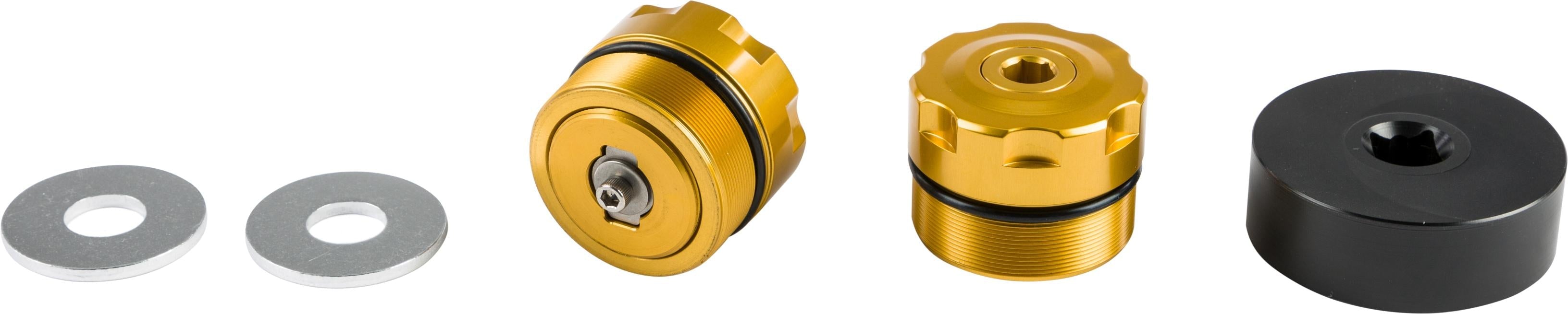 Patriot 49mm Billet Preload Adjuster Gold - Harddrive Products